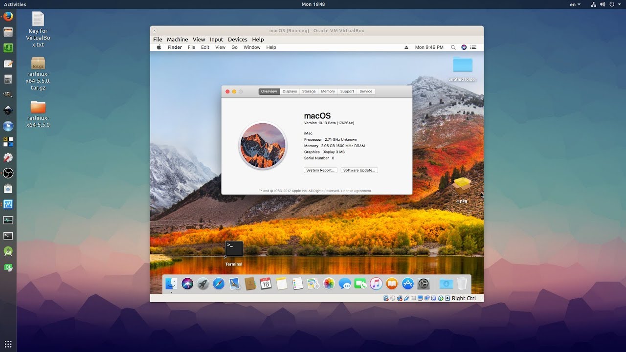 Virtualbox download for mac high sierra vista